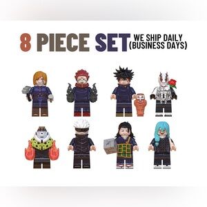 Jujitsu Kaisen 8piece minifigure set
